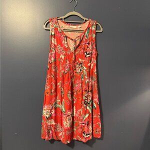 New York & Company Floral Pink Dress